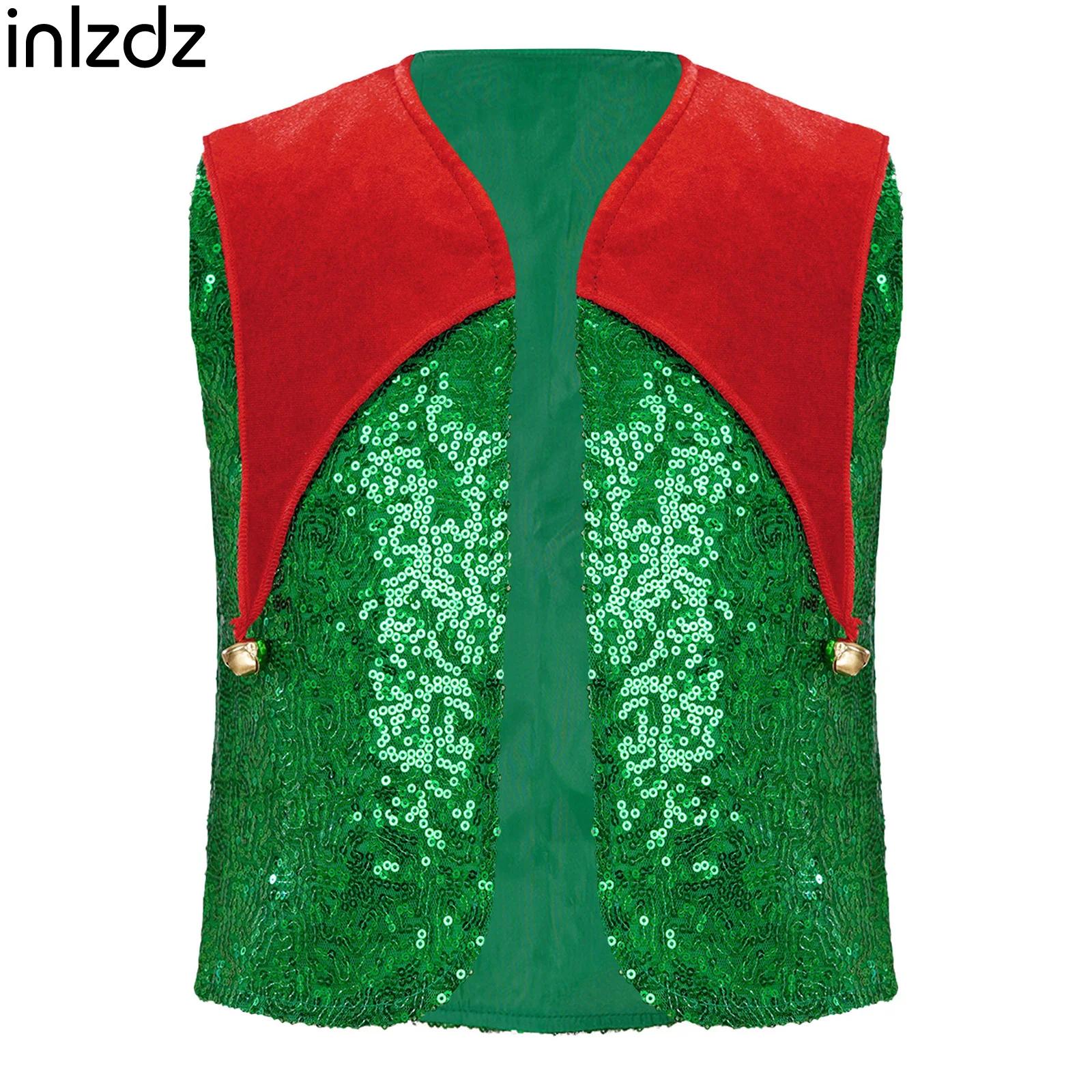 Elf Costume Christmas - Gilet de Noël unisexe pour enfants,