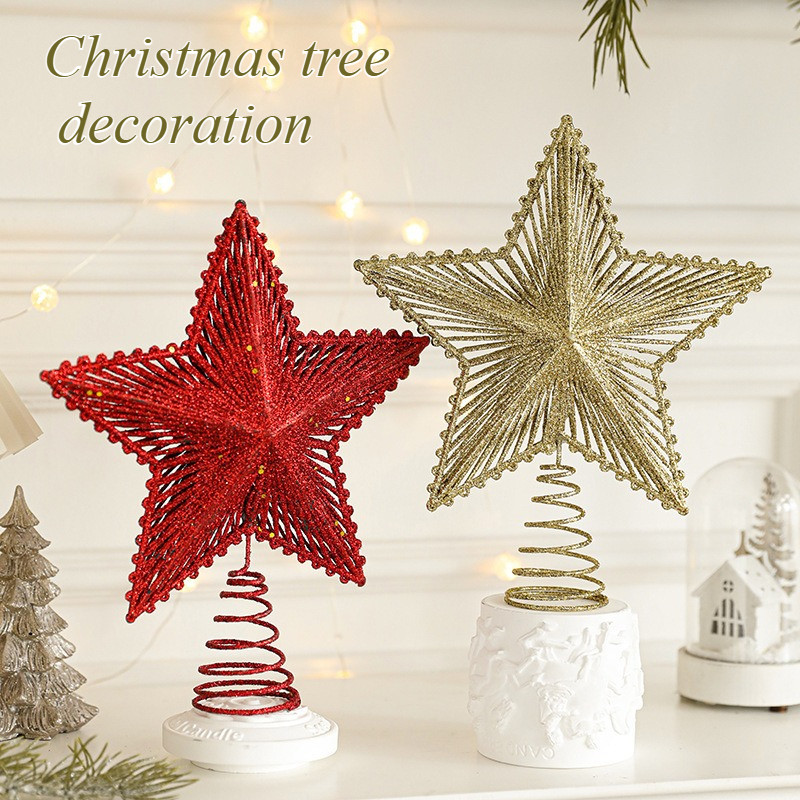Star Tree Topper - 1 pièce Étoile de sapin de