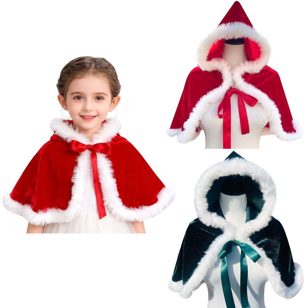 Elf Costume Christmas - Cape à capuche de noël, châle