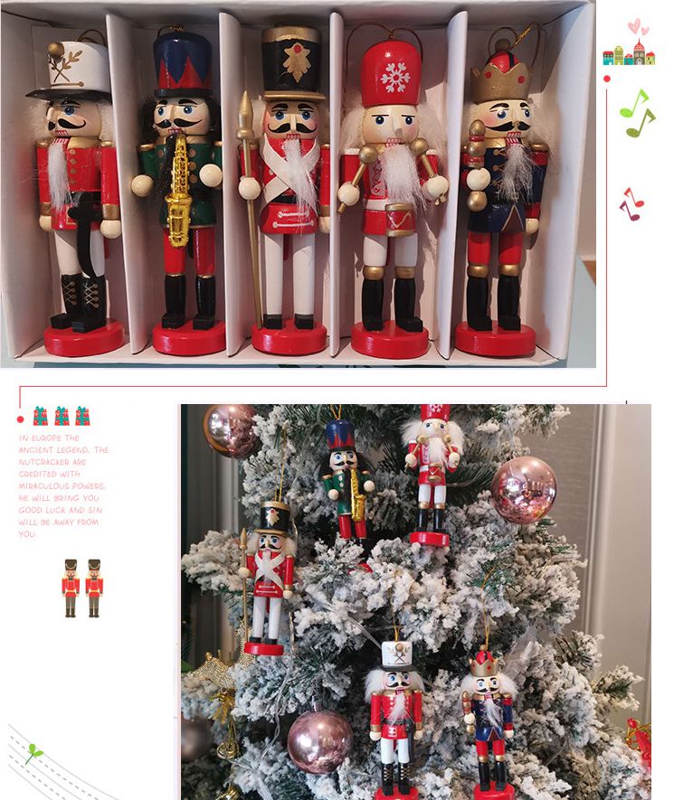 5/6 pièces décorations joyeux  - Nutcracker Figurine avis et prix