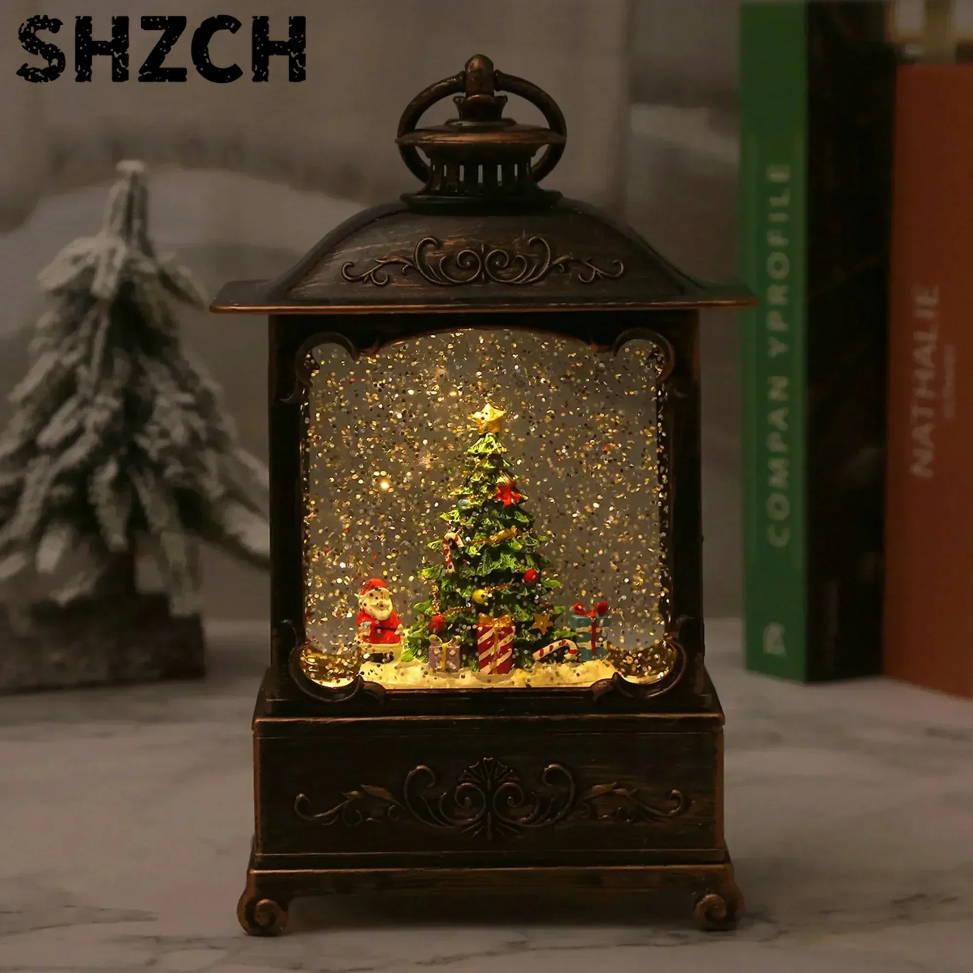 Lanterne boule à neige de Noël - Snow Globe Musical avis et prix