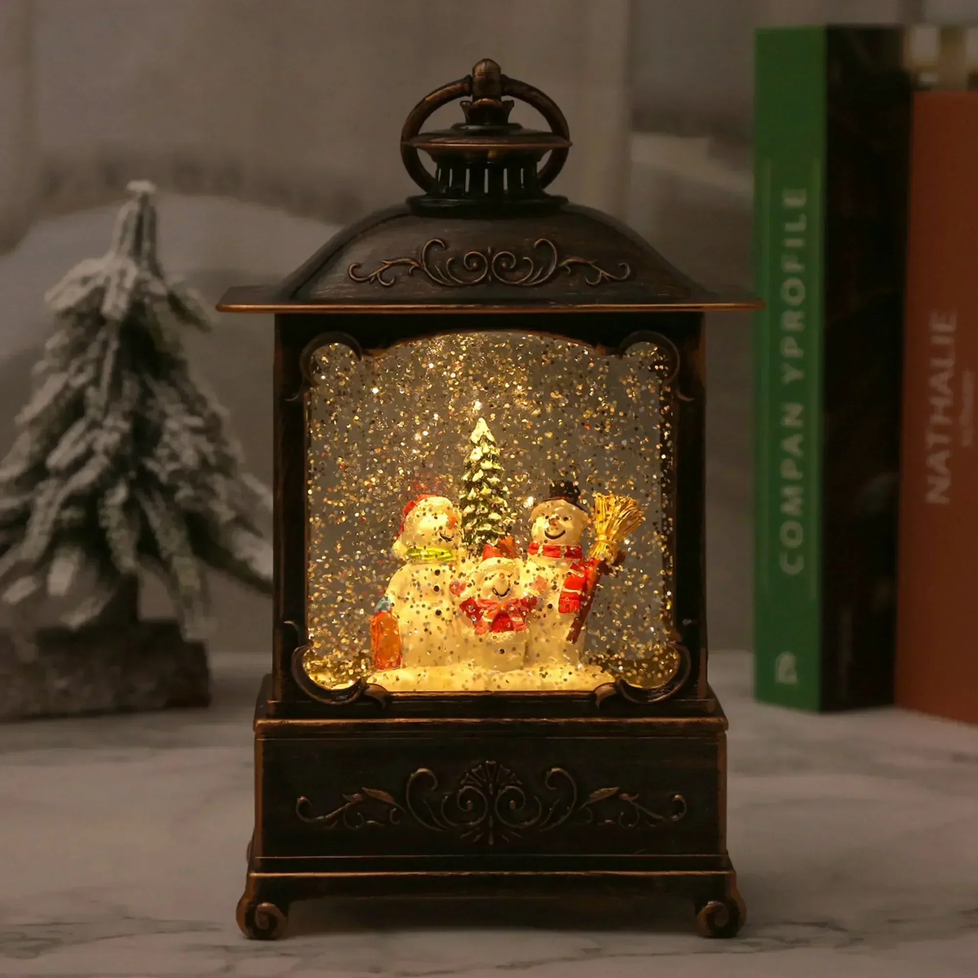 Lanterne boule à neige de Noël - Snow Globe Musical avis et prix