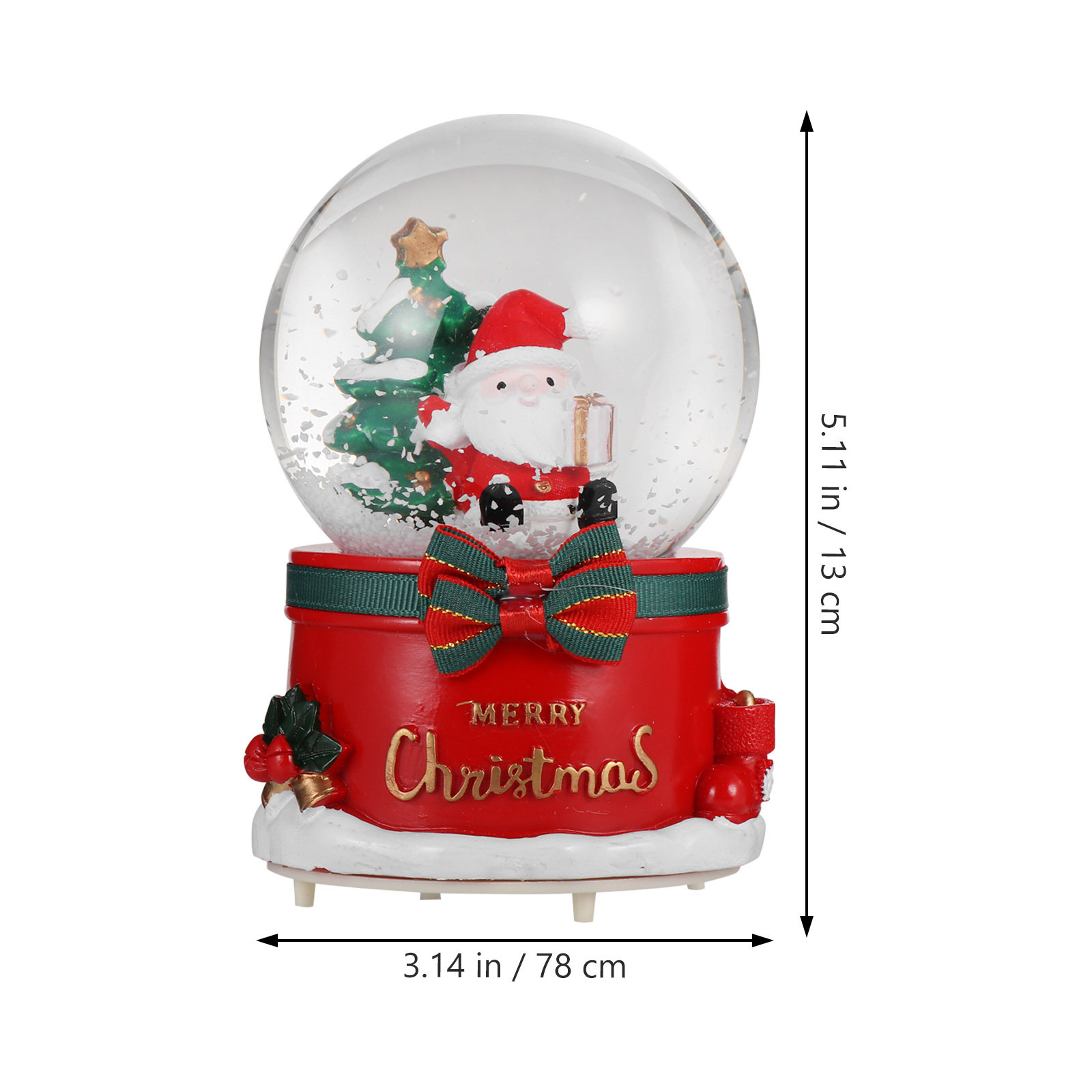 Boîte à musique de Noël Père N - Snow Globe Musical avis et prix