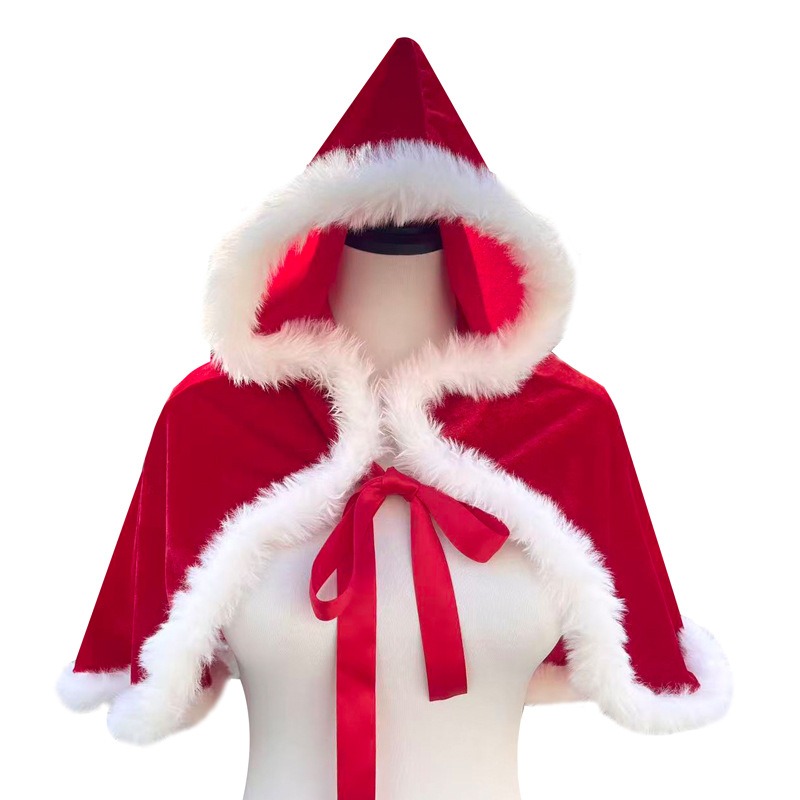 Cape à capuche de noël, châle  - Elf Costume Christmas avis et prix
