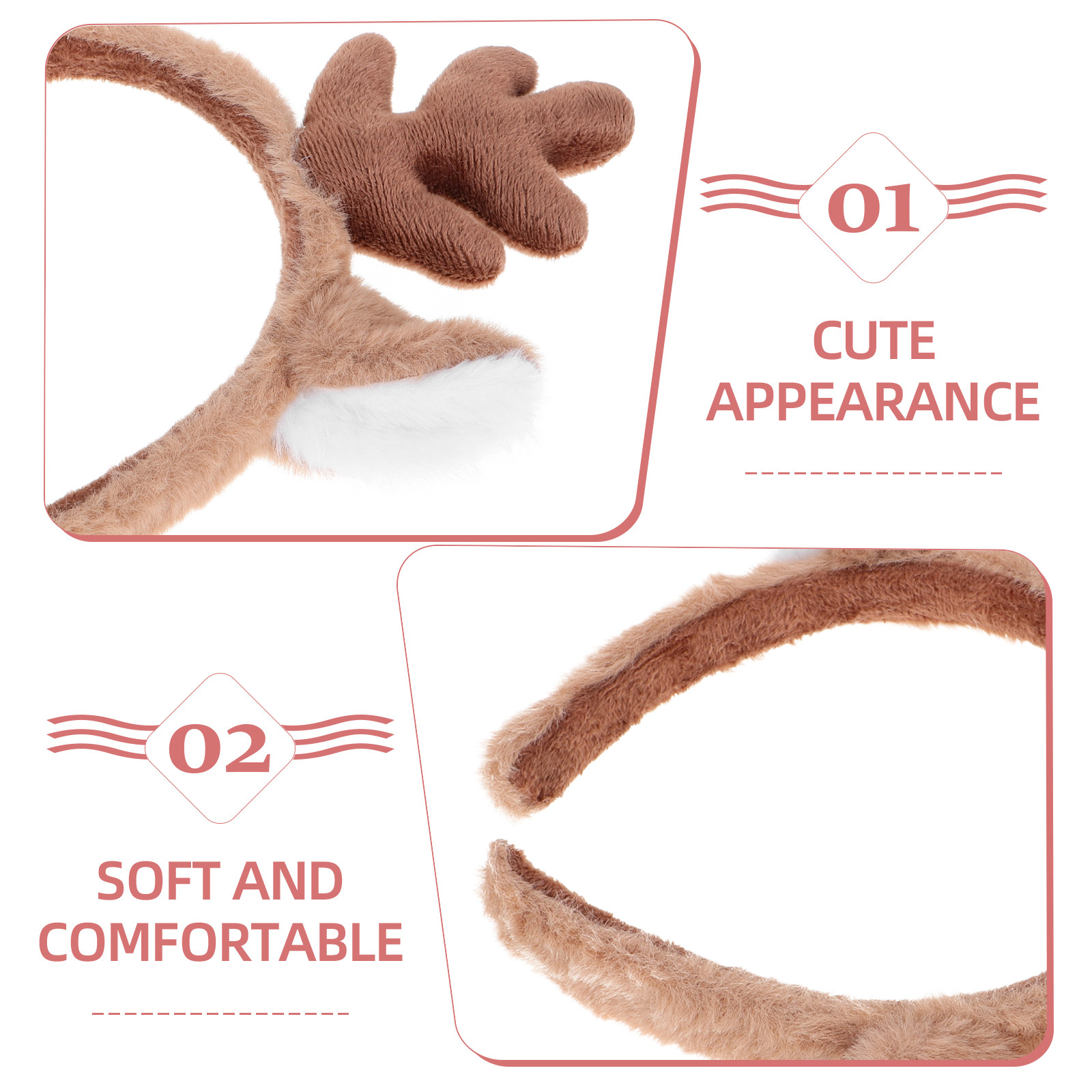 Serre-tête de Noël avec cornes - Reindeer Antlers Headband avis et prix