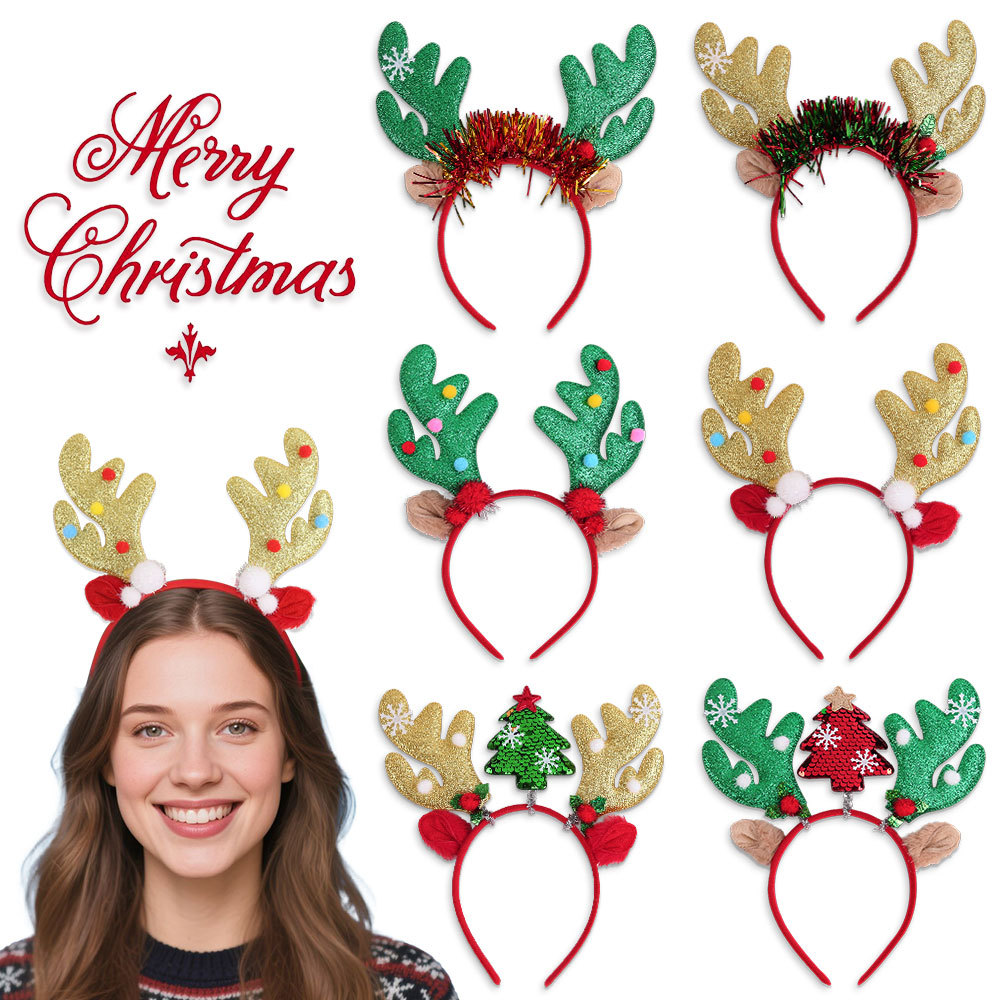Joyeux noël bandeau bois de re - Reindeer Antlers Headband avis et prix
